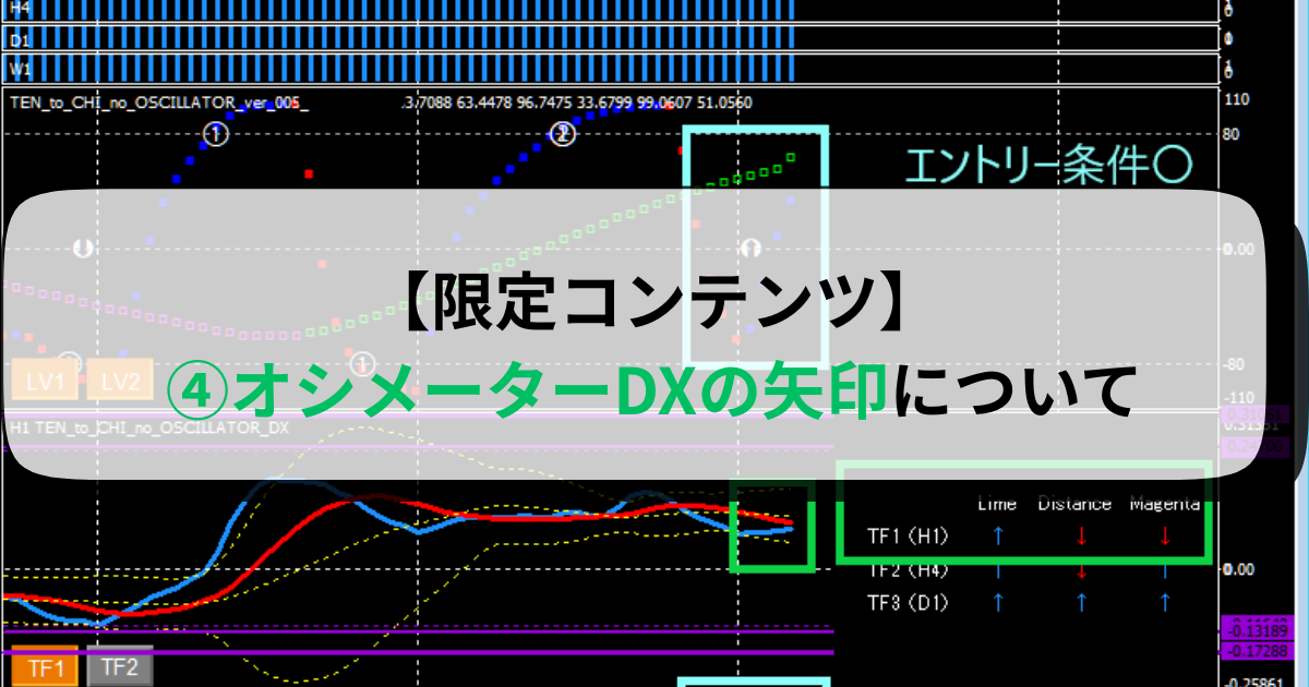 【限定コンテンツ】④オシメーターDXの矢印について