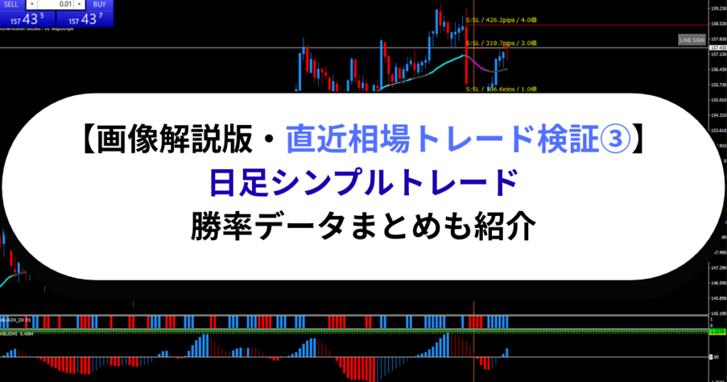 【画像解説版・直近相場トレード検証③】勝率データまとめ
