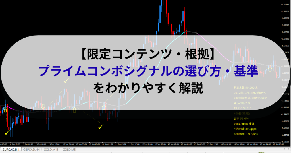 【限定コンテンツ・根拠】プライムコンボシグナルの選び方・基準をわかりやすく解説