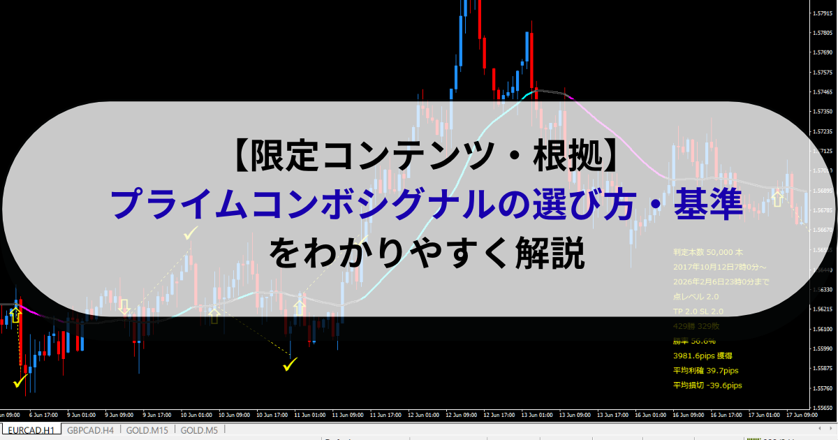 【限定コンテンツ・根拠】プライムコンボシグナルの選び方・基準をわかりやすく解説