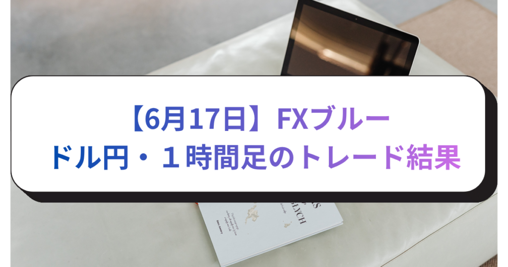 【6月17日】FXブルードル円・１時間足のトレード結果