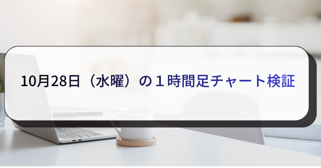 10月28日（水曜）の１時間足チャート検証